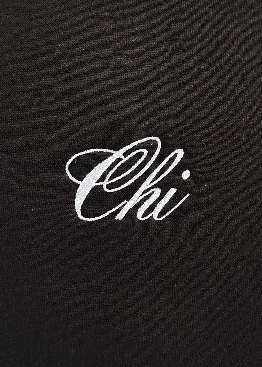 Chi Script Crewneck - Black & White