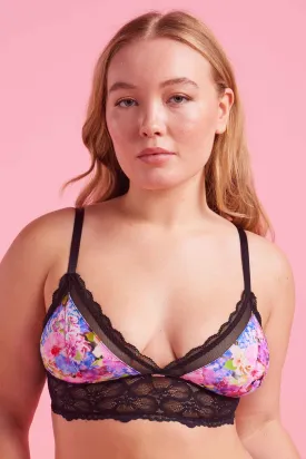 Chloe Microfibre Bralette Floral