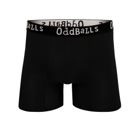 Classic Black - Mens Bamboo Boxer Shorts