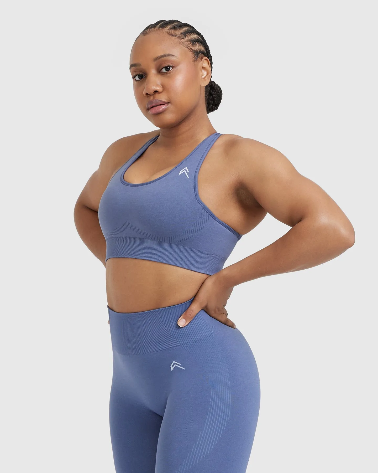 Classic Seamless 2.0 Bralette | Slate Blue Marl