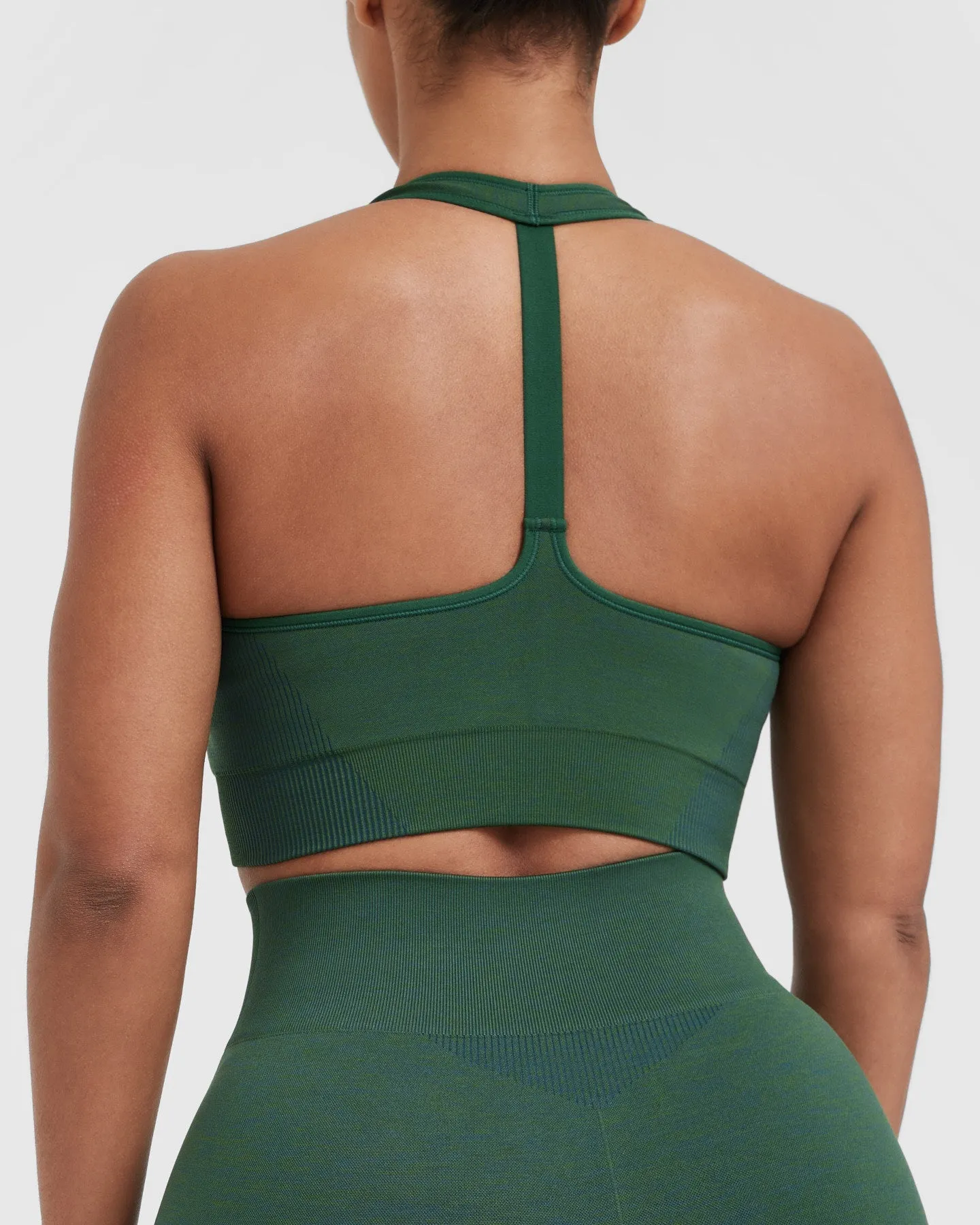 Classic Seamless 2.0 V-Neck Bralette | Evergreen Marl