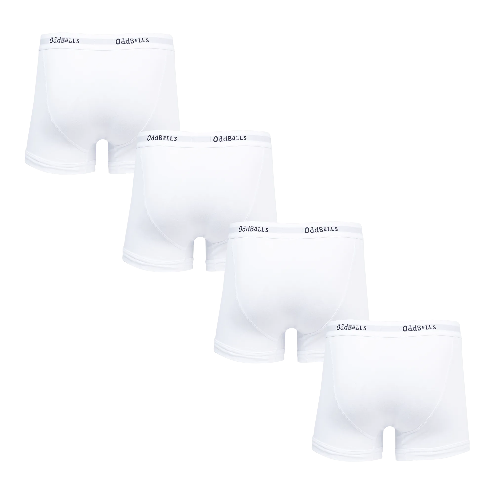 Classic White Bundle - Mens Boxer Shorts 4 Pack Bundle