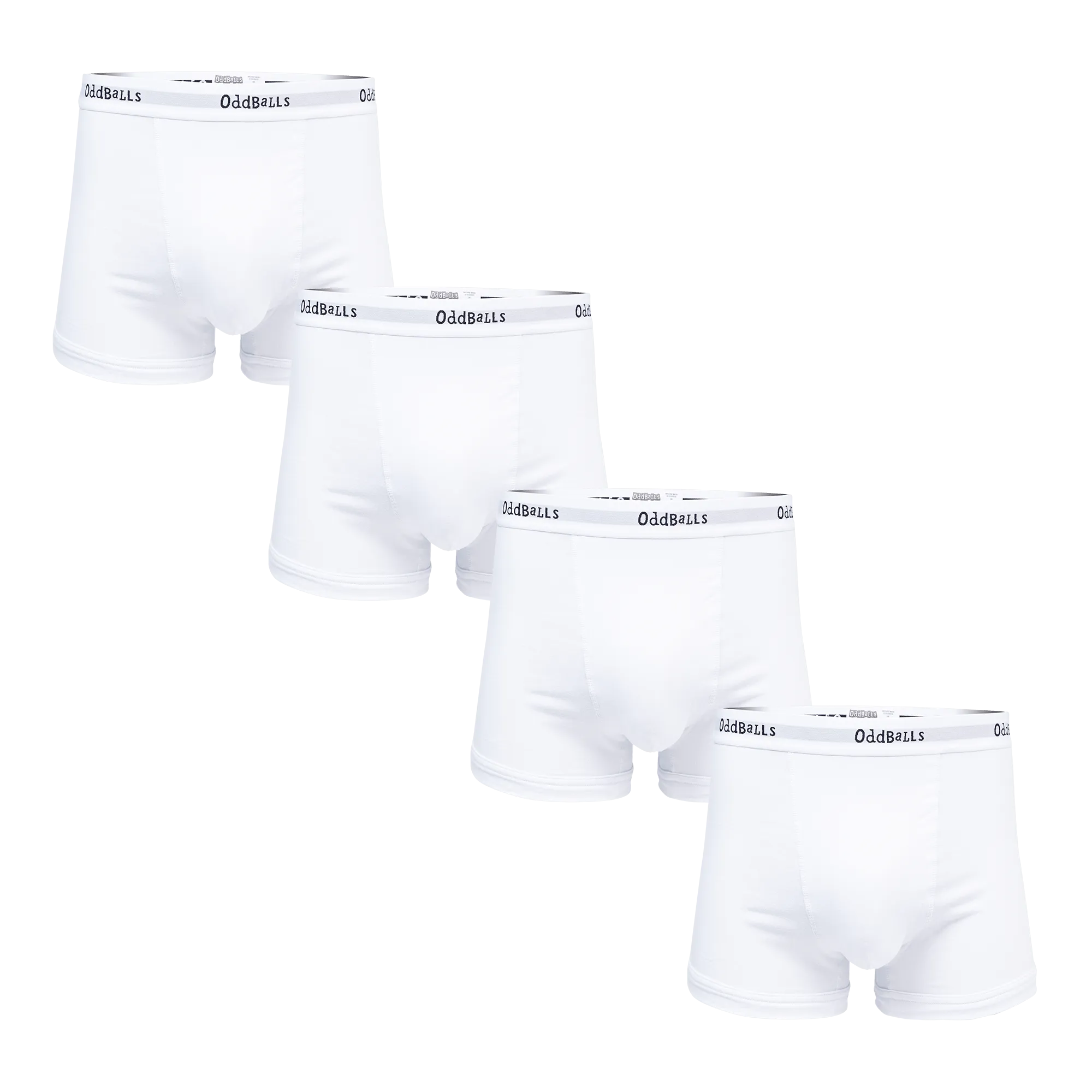 Classic White Bundle - Mens Boxer Shorts 4 Pack Bundle