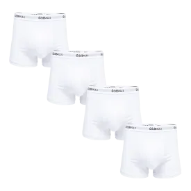 Classic White Bundle - Mens Boxer Shorts 4 Pack Bundle