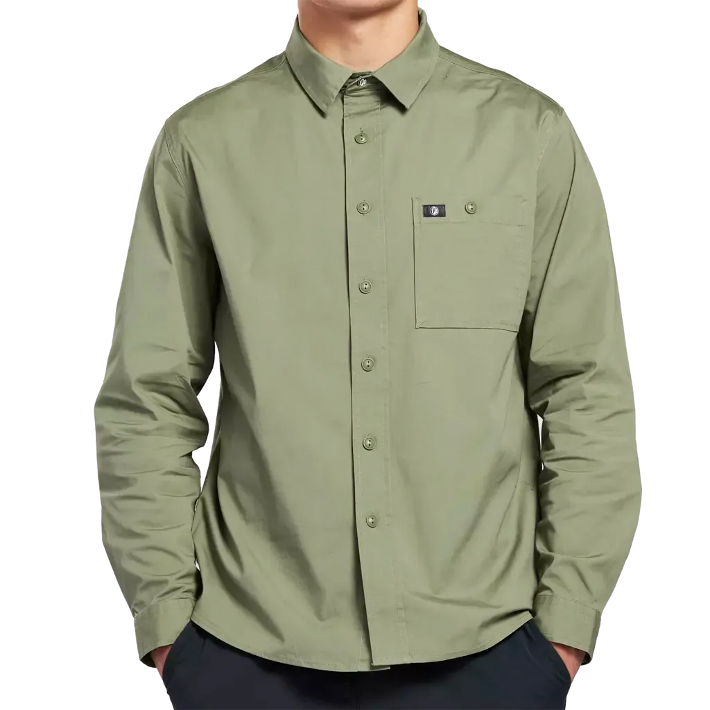 Coastal Long Sleeve Canvas Shirt