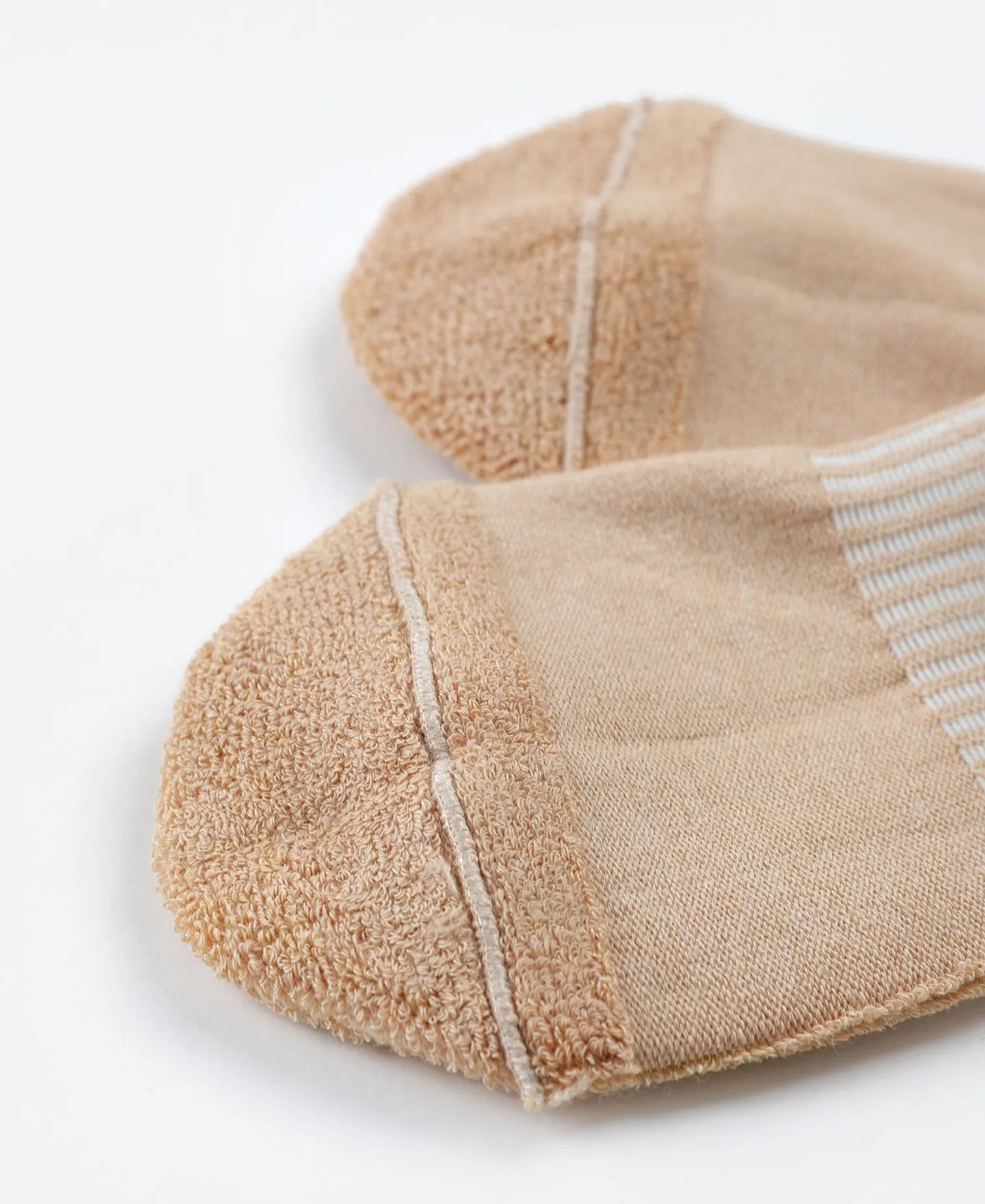 Colored Cotton Low Cut Socks - Apricot