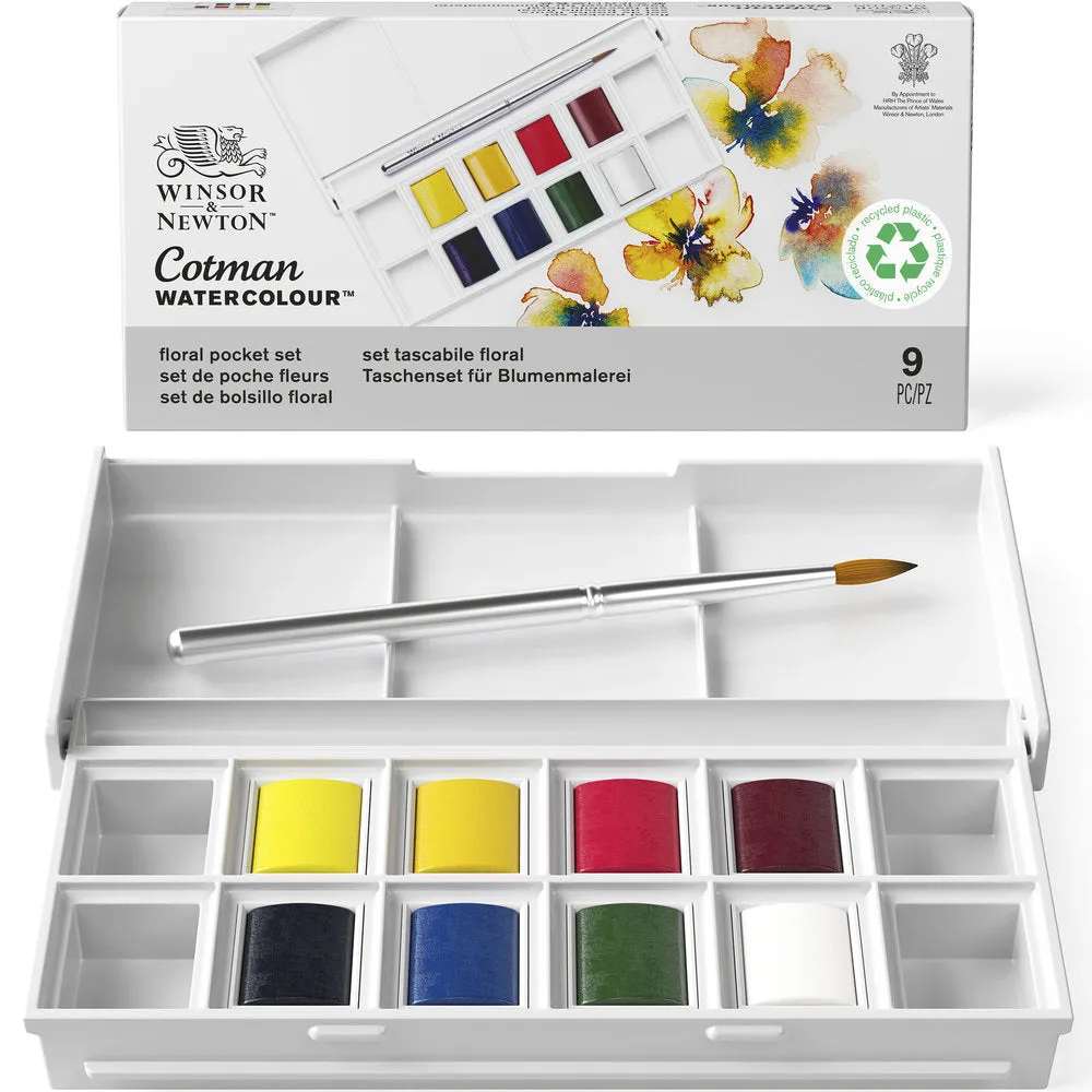 Cotman Watercolour Floral Pocket Set