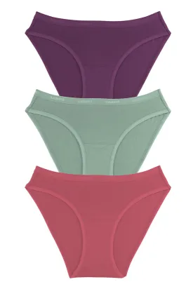 Cotton Bikini Briefs Solid Pack of 3