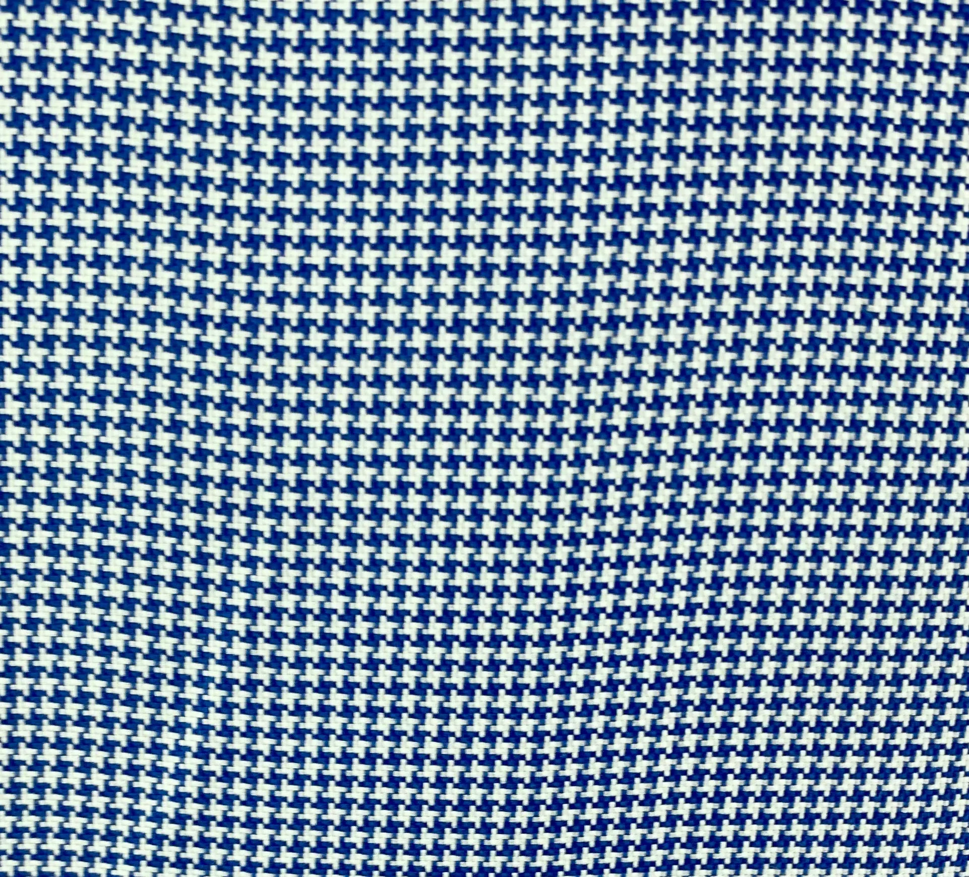 CR Western Pro Blue and White Houndstooth Italian Cotton