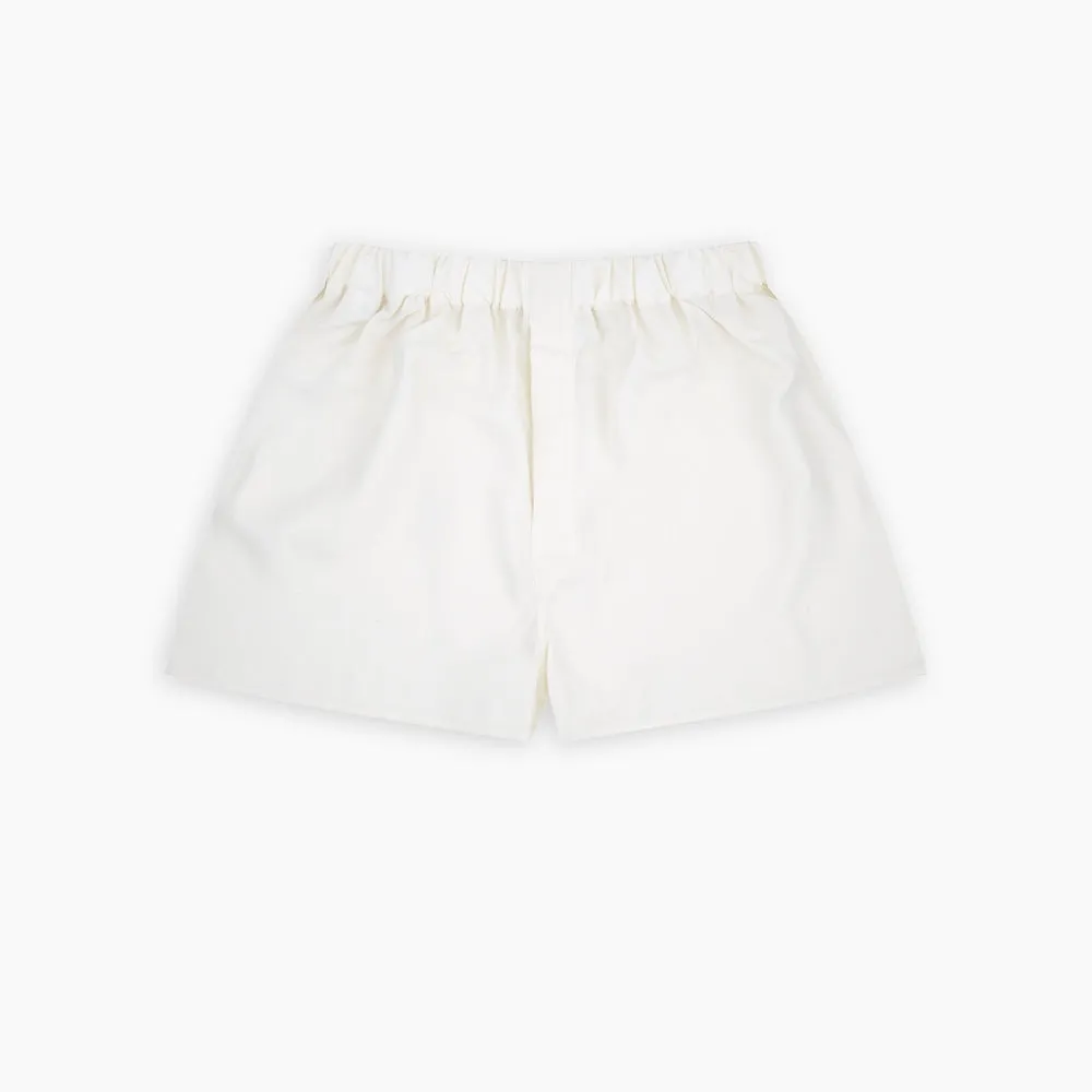 Cream Silk Boxer Shorts