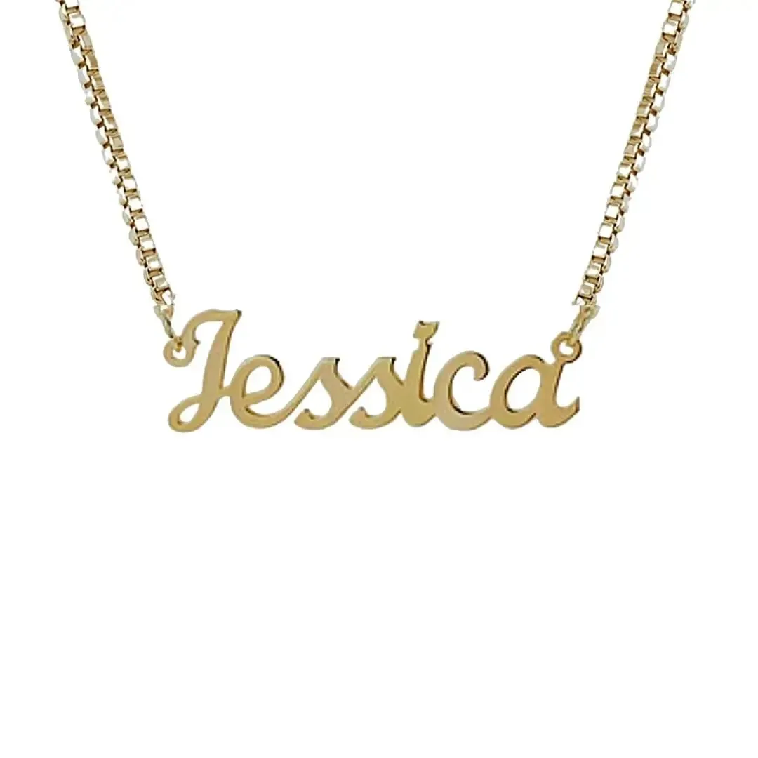 Cute Custom Box Chain Necklace