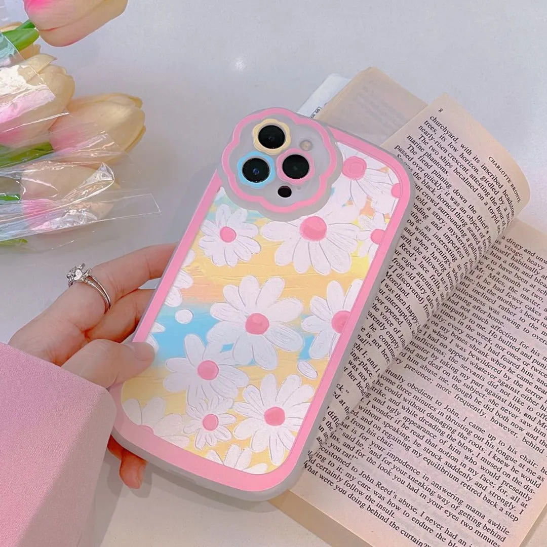 Cute White Daisy Flower Protective Case