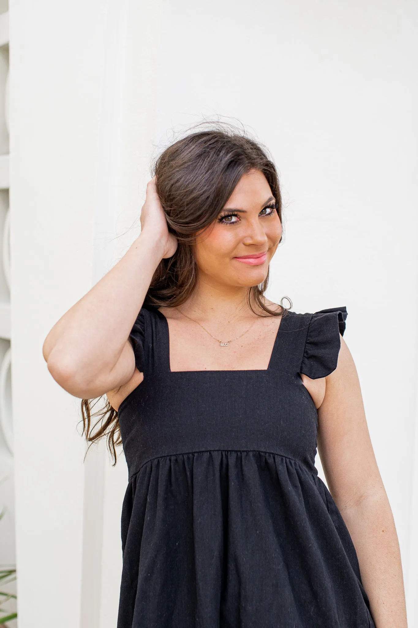 Cutest Black Ruffle Dress