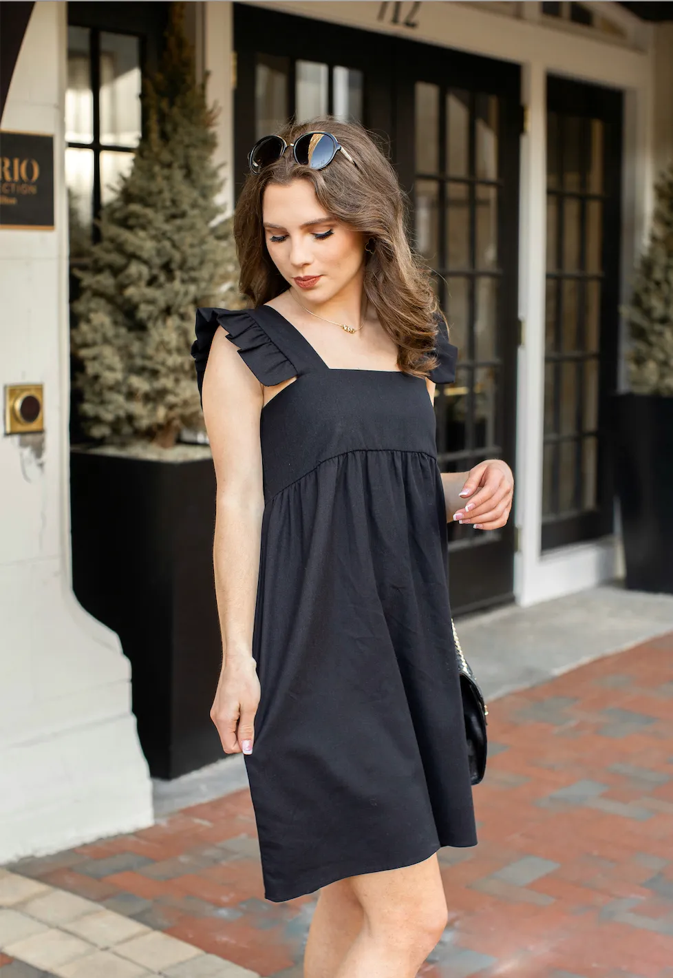 Cutest Black Ruffle Dress