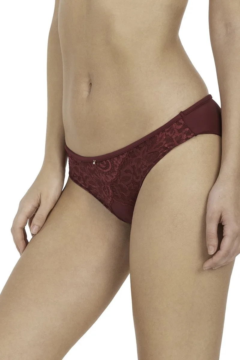 Festive Aura Low Waist Bikini Panty - Deep Mulberry