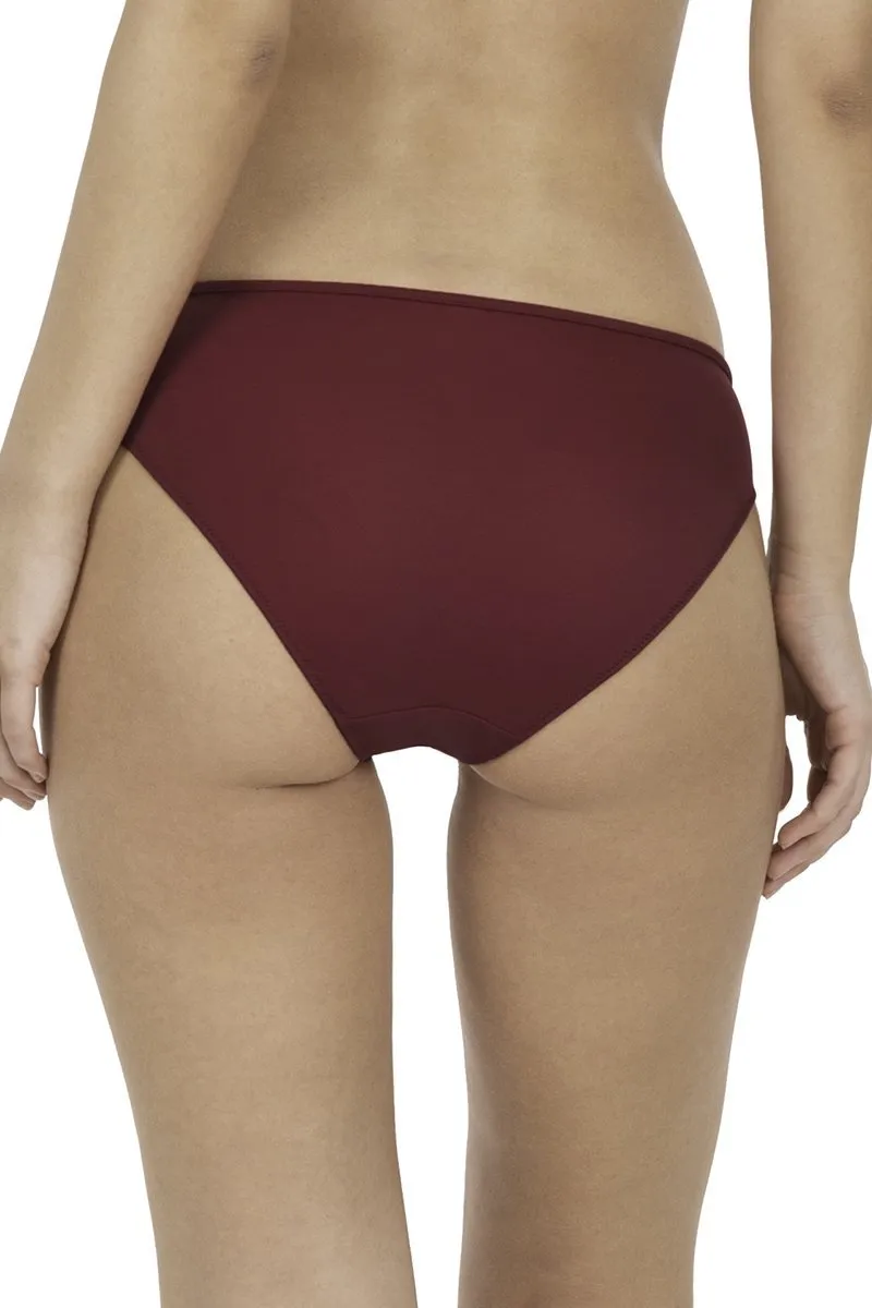 Festive Aura Low Waist Bikini Panty - Deep Mulberry