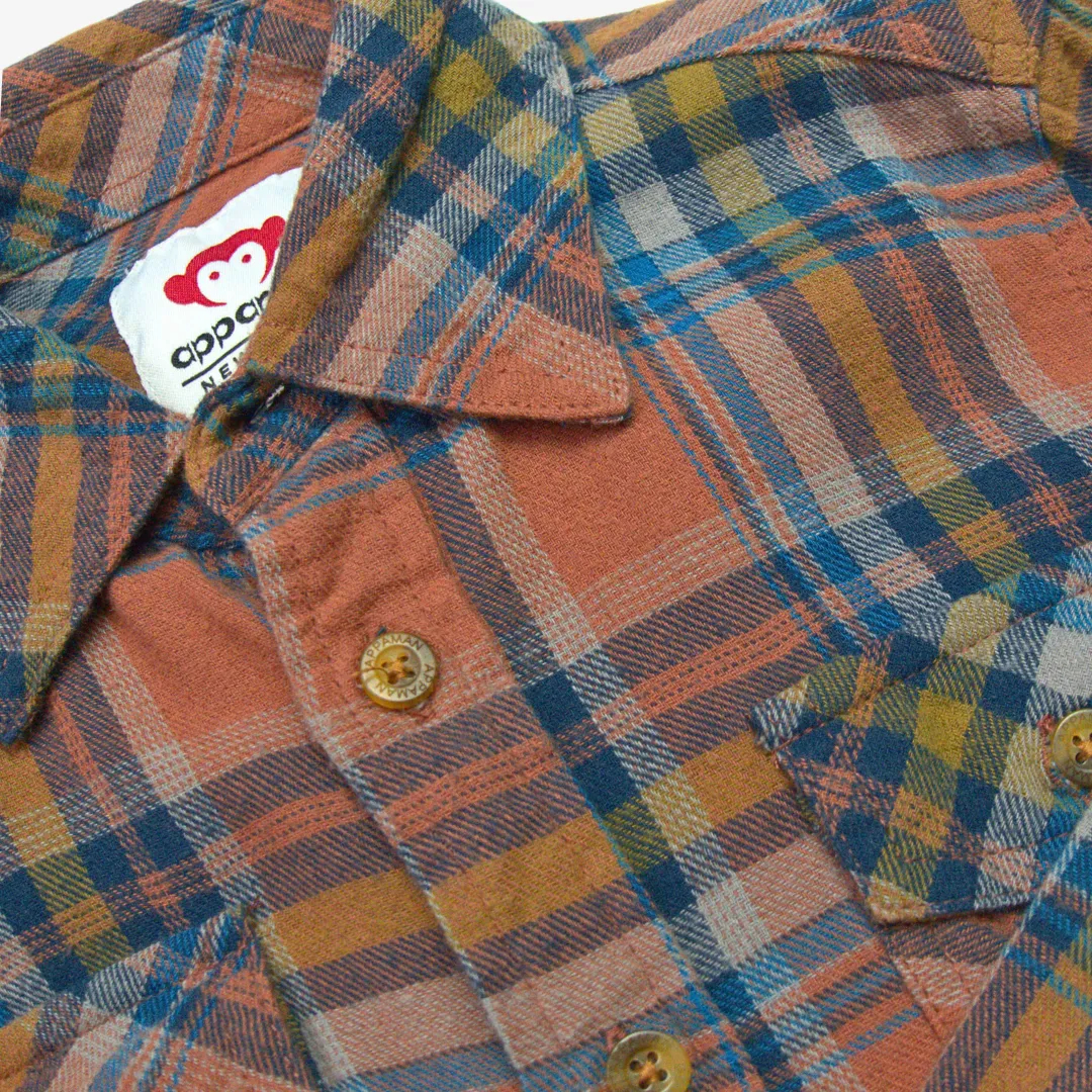 Flannel Shirt | Clay/Jewel Plaid