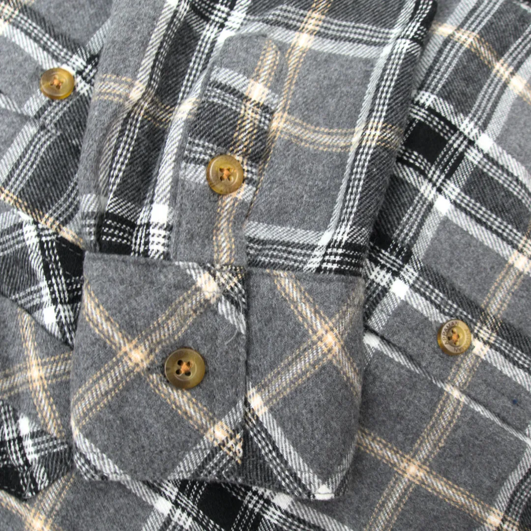 Flannel Shirt | Greige Plaid