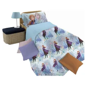 Frozen Copriletto Trapuntato Singolo Primaverile Disney Cotone 170x270 Prodotto Ufficiale