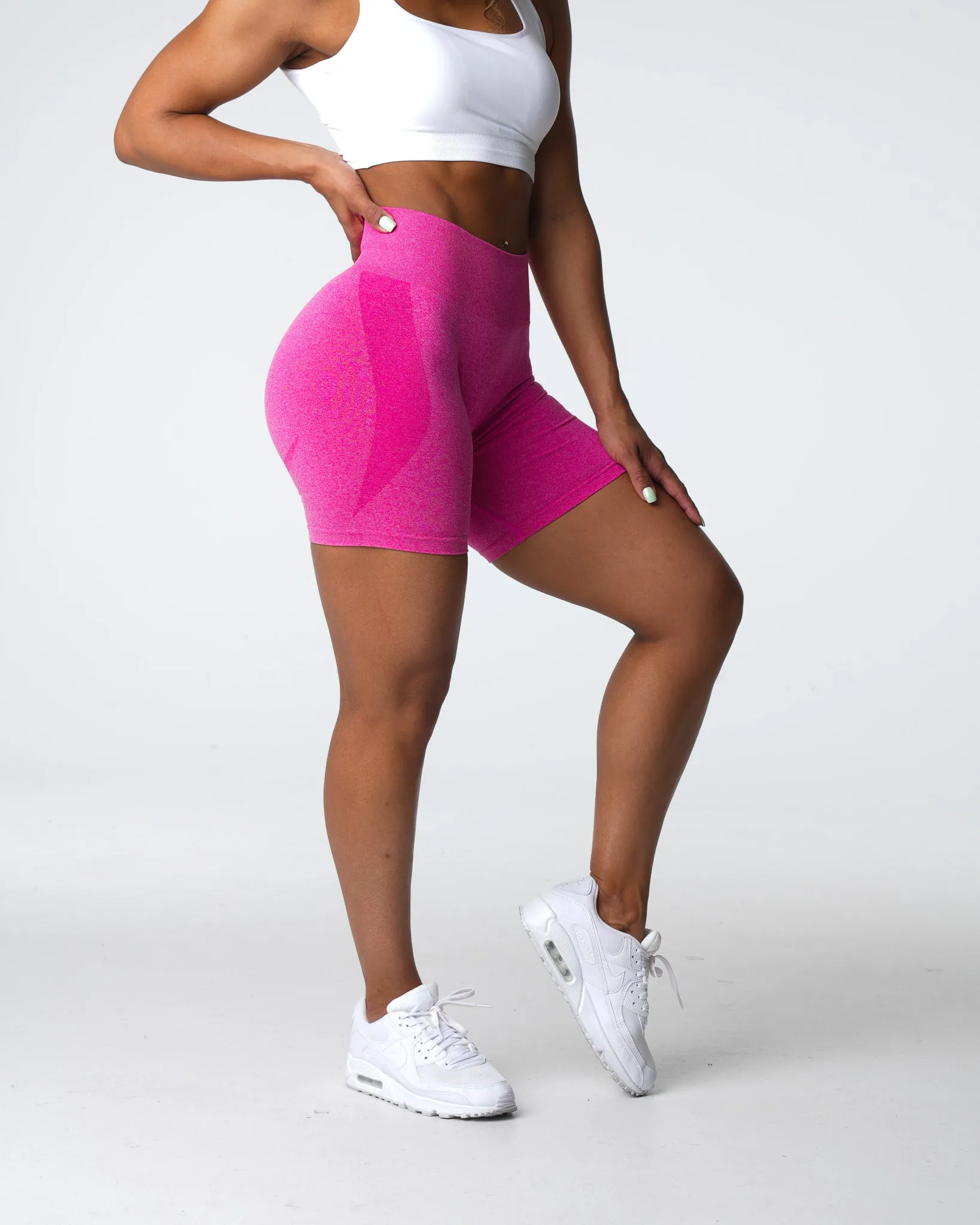 Fuchsia Contour Seamless Shorts