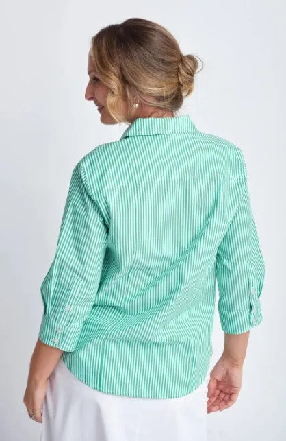 GC Green stripe shirt