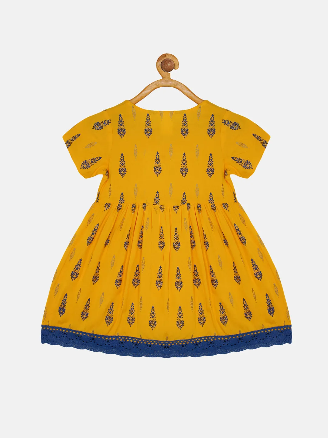 Girls Angrakha Kurti Co-ord set