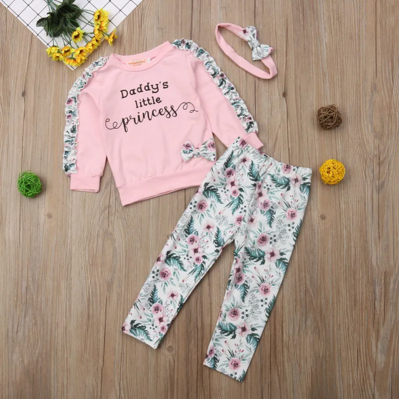 Girls "Daddy's Little Princess" 3 Pcs Set