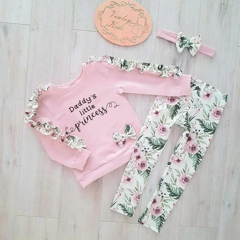 Girls "Daddy's Little Princess" 3 Pcs Set