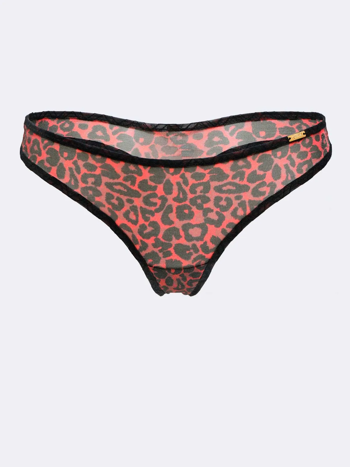 Glossies Leopard Thong