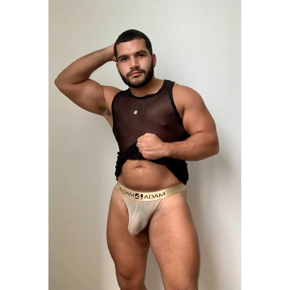 Gold Mesh Adam4Adam Thong