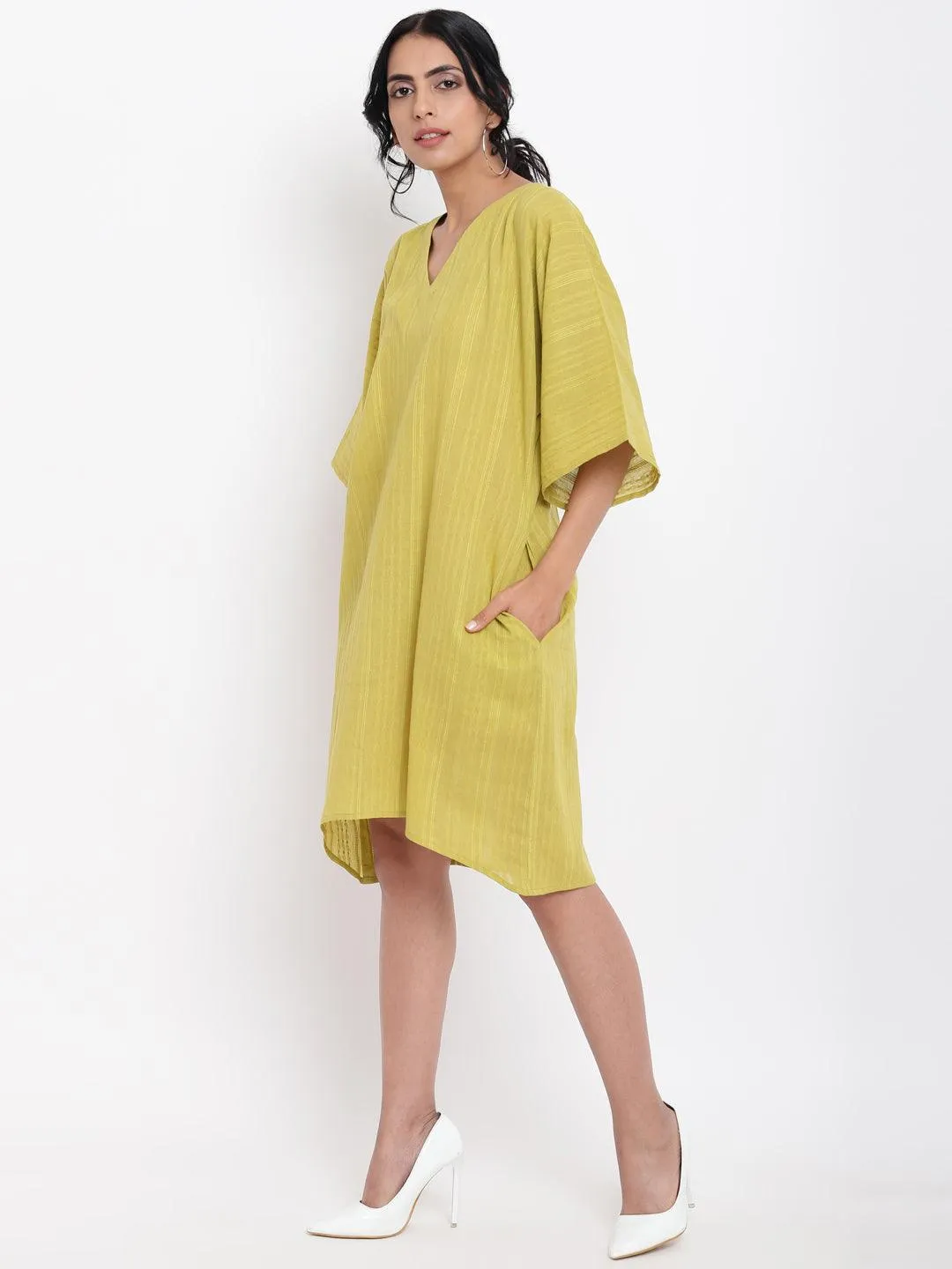 Green Cotton Kaftan