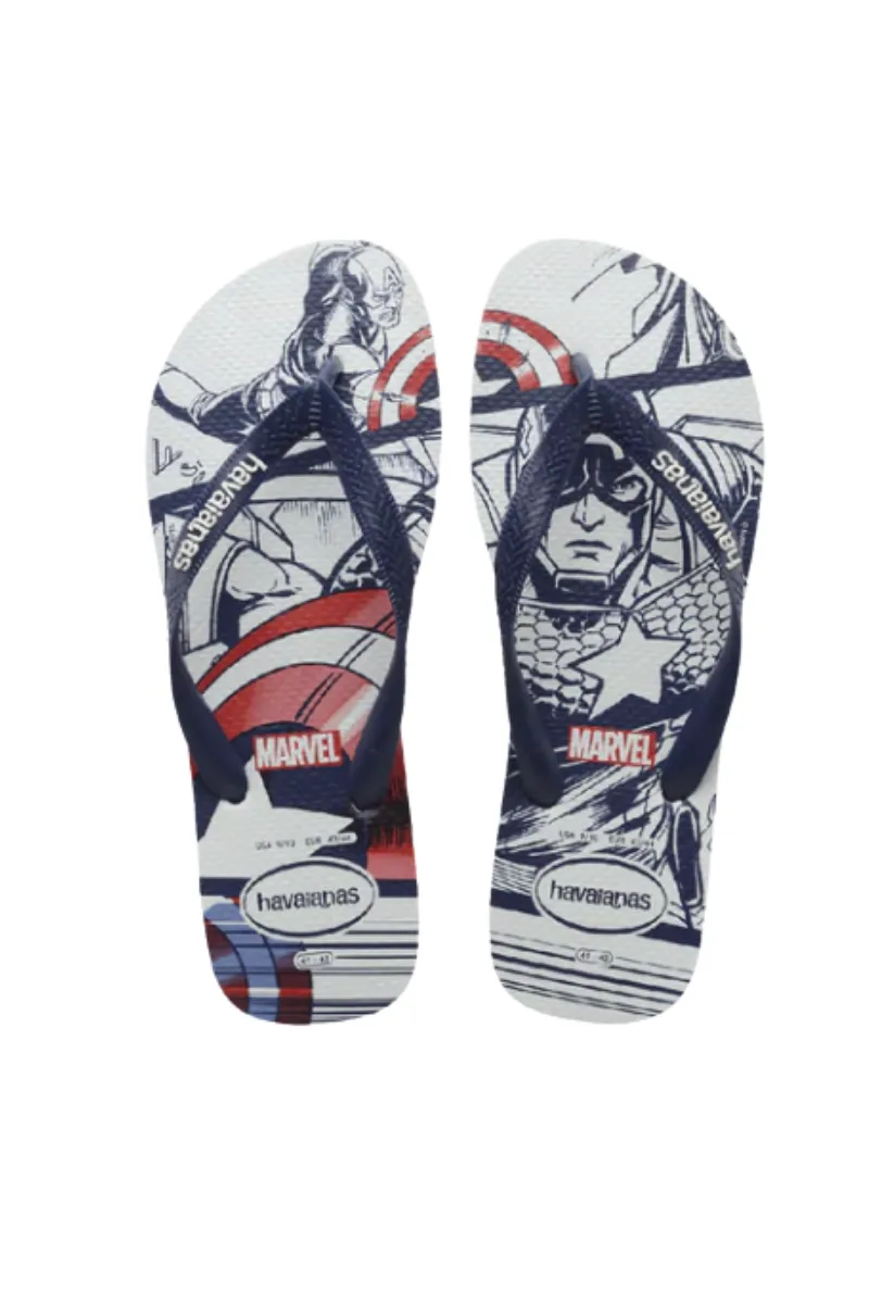 Havaianas | Kids Top Marvel Thongs (Navy Black)