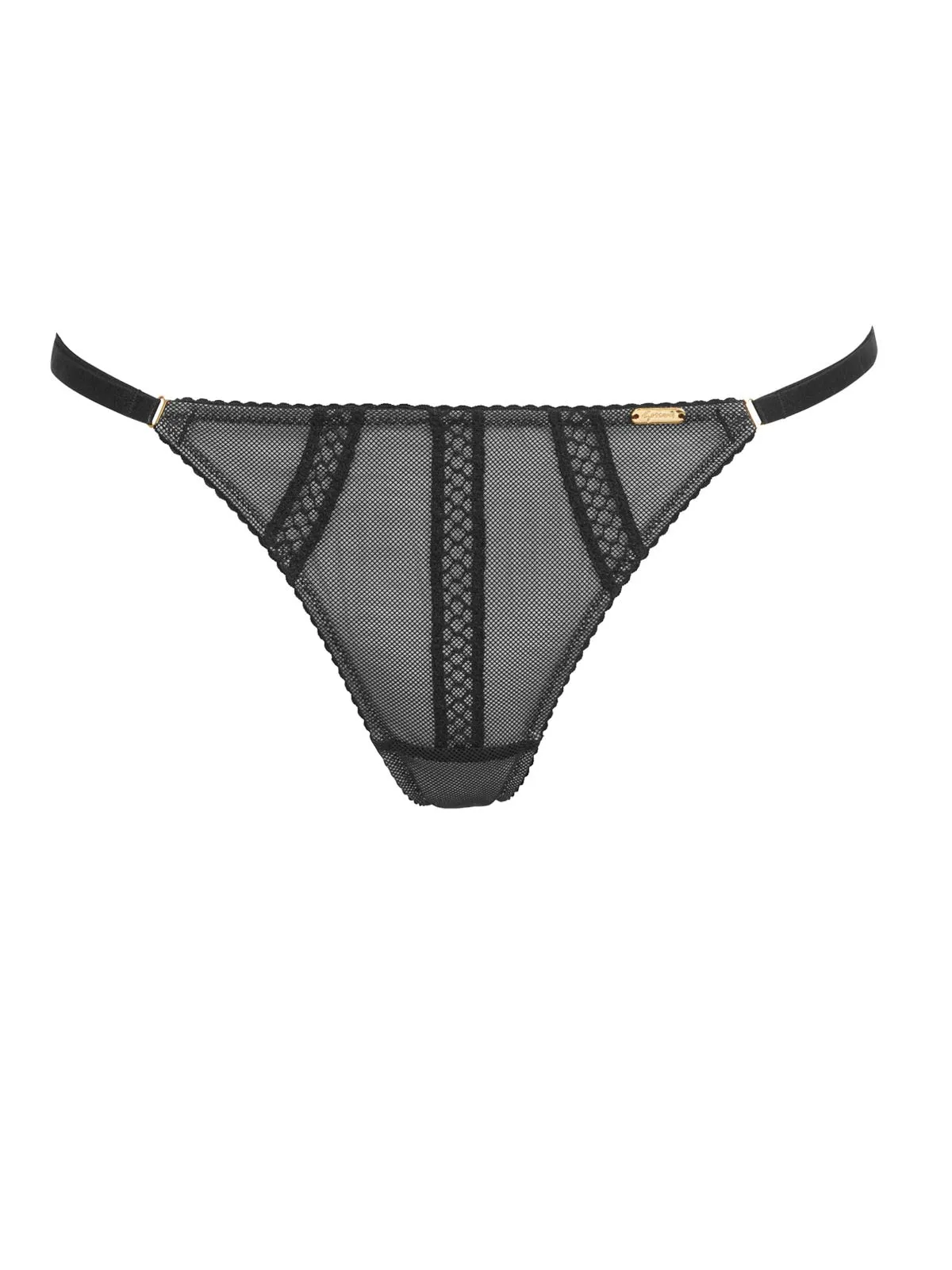 Helena Shadow Mesh Strappy Thong