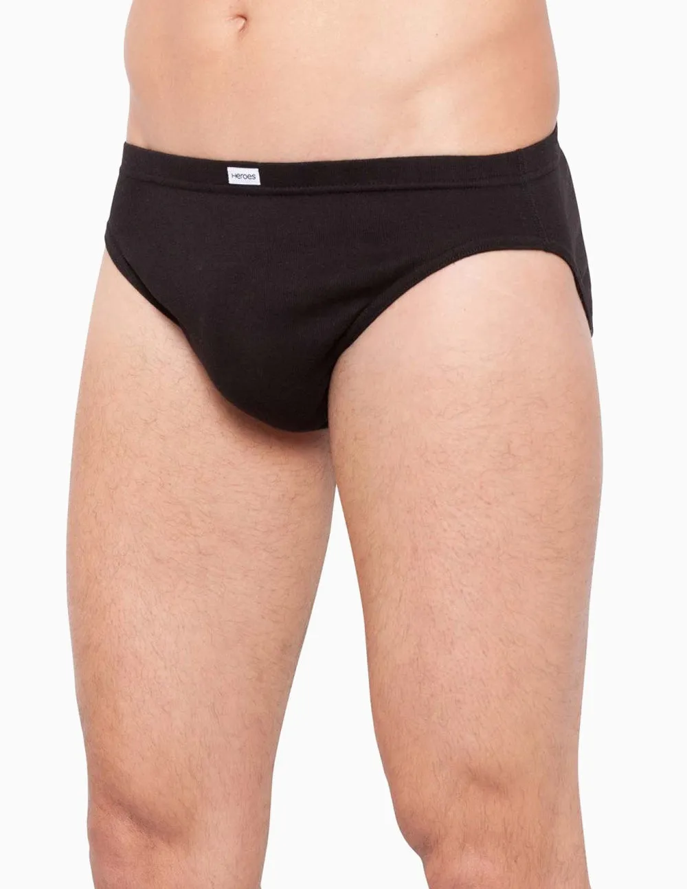 Holeproof Cotton Rib Brief Black