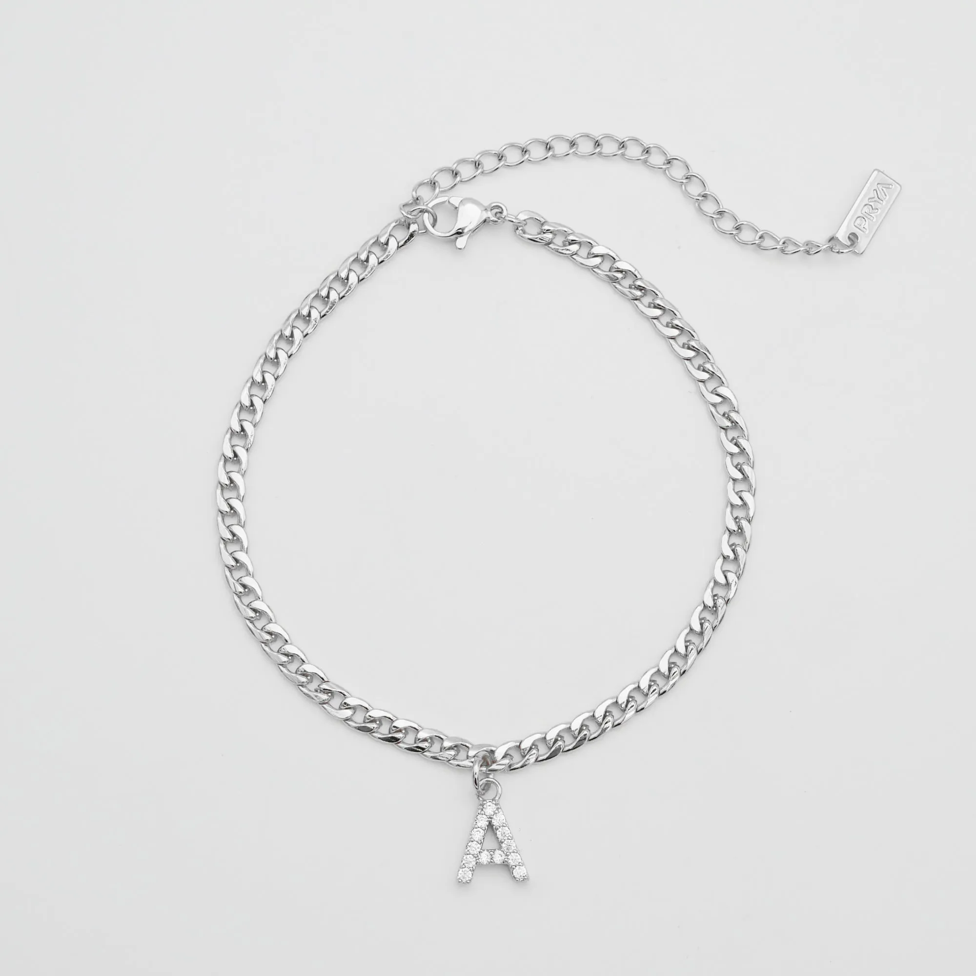 ICY Initial Anklet | Cuban