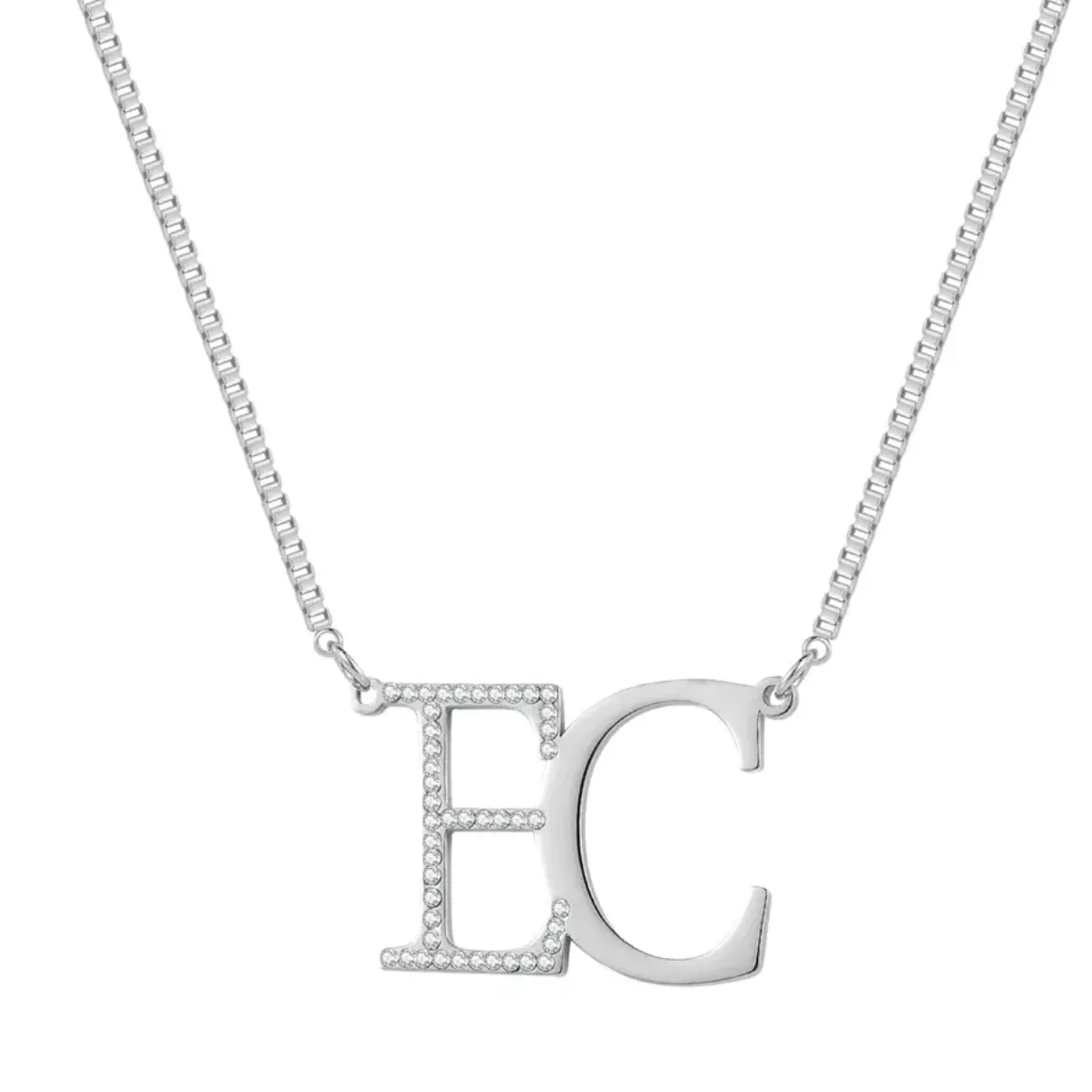 Icy Initial Custom Necklace