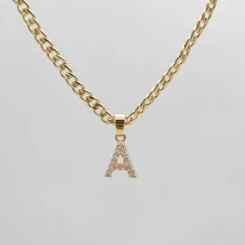 ICY Initial Necklace | Cuban