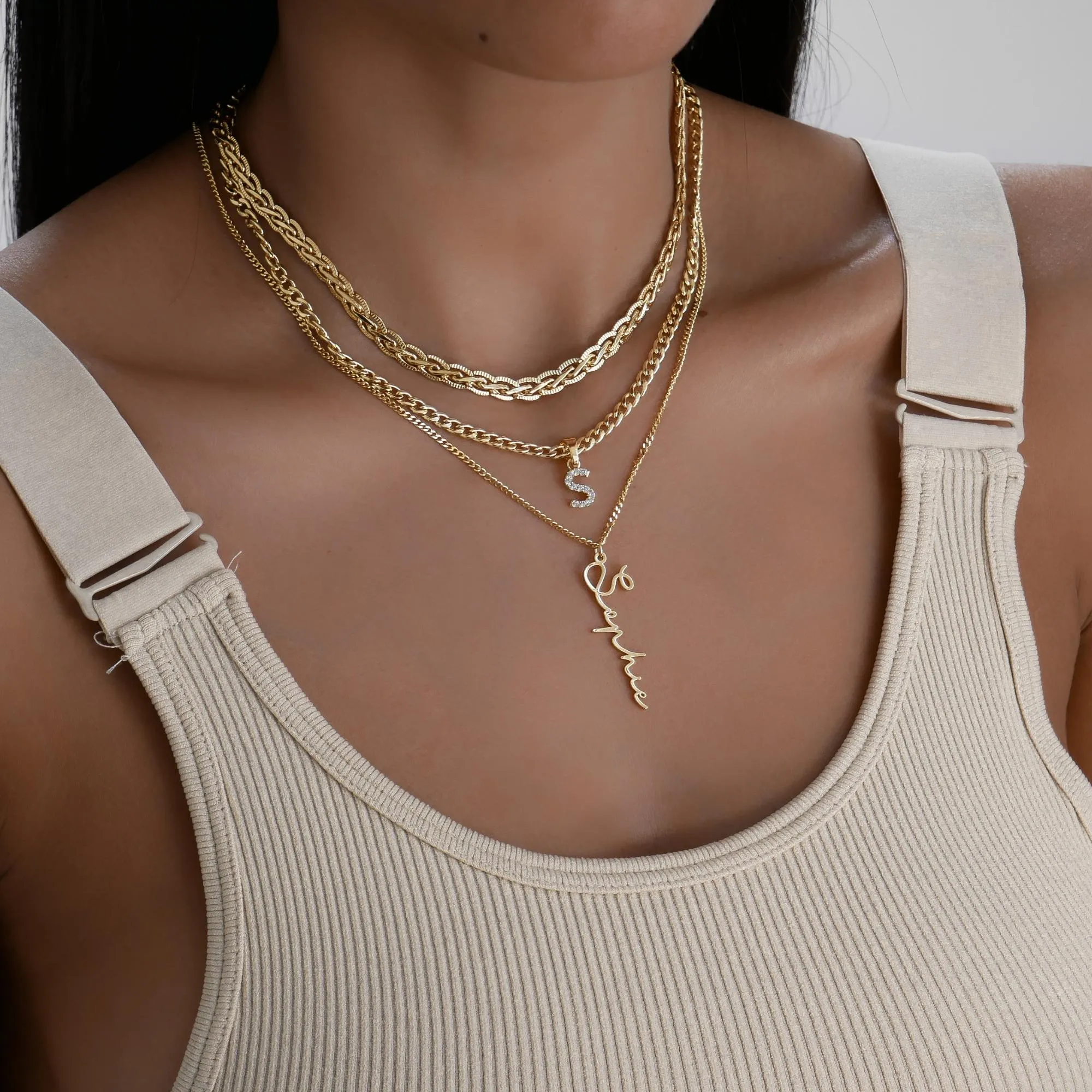 ICY Initial Necklace | Cuban