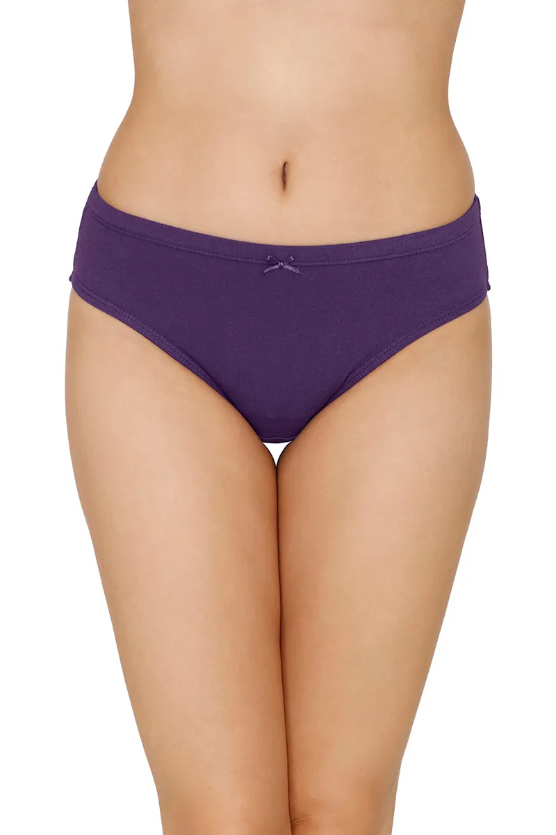 Inner Elastic Full Coverage Mid Rise Bikini Panty (Pack of 3)