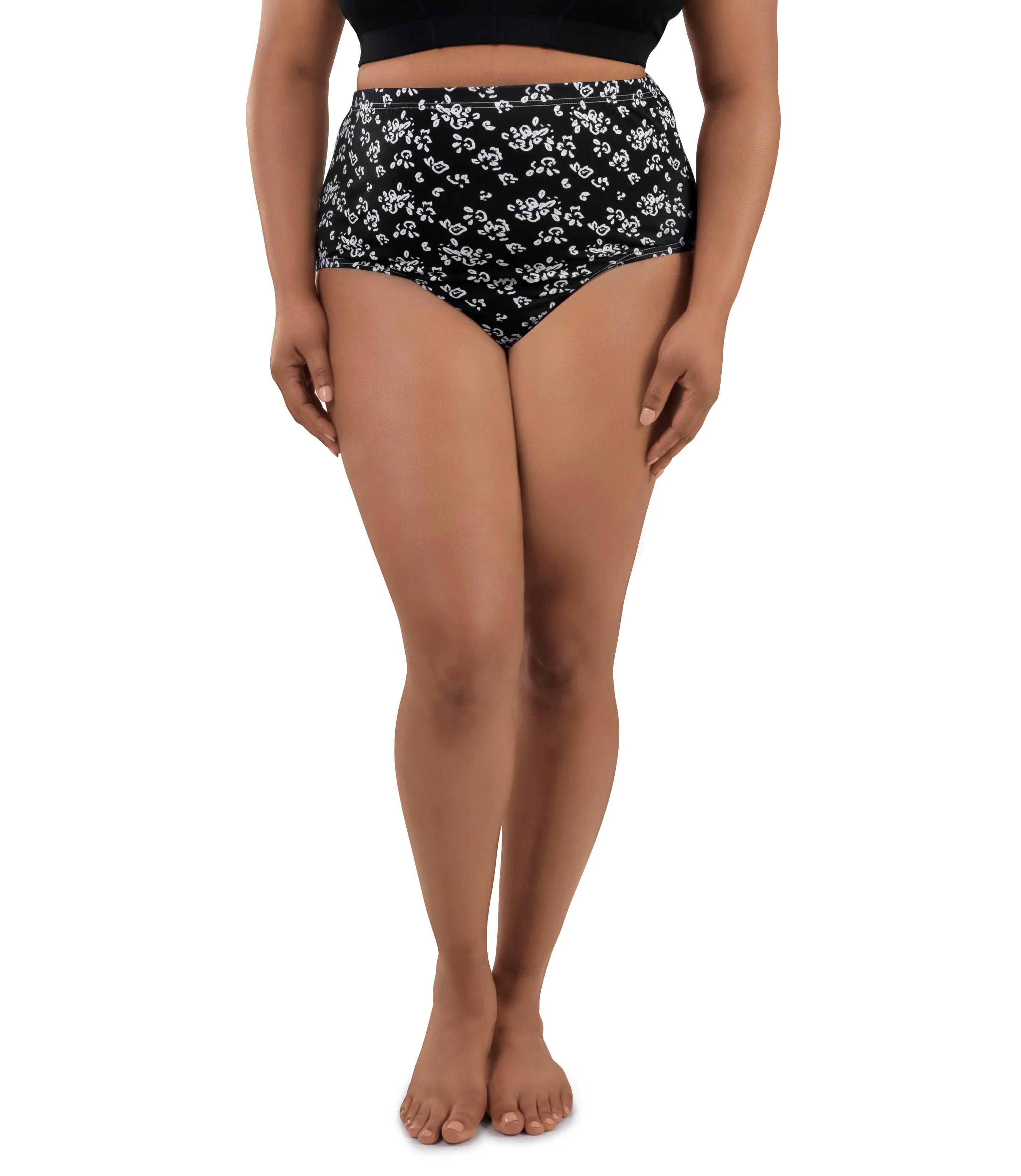 Junowear Cotton Stretch Full Fit Brief Fresh Gardenia Print