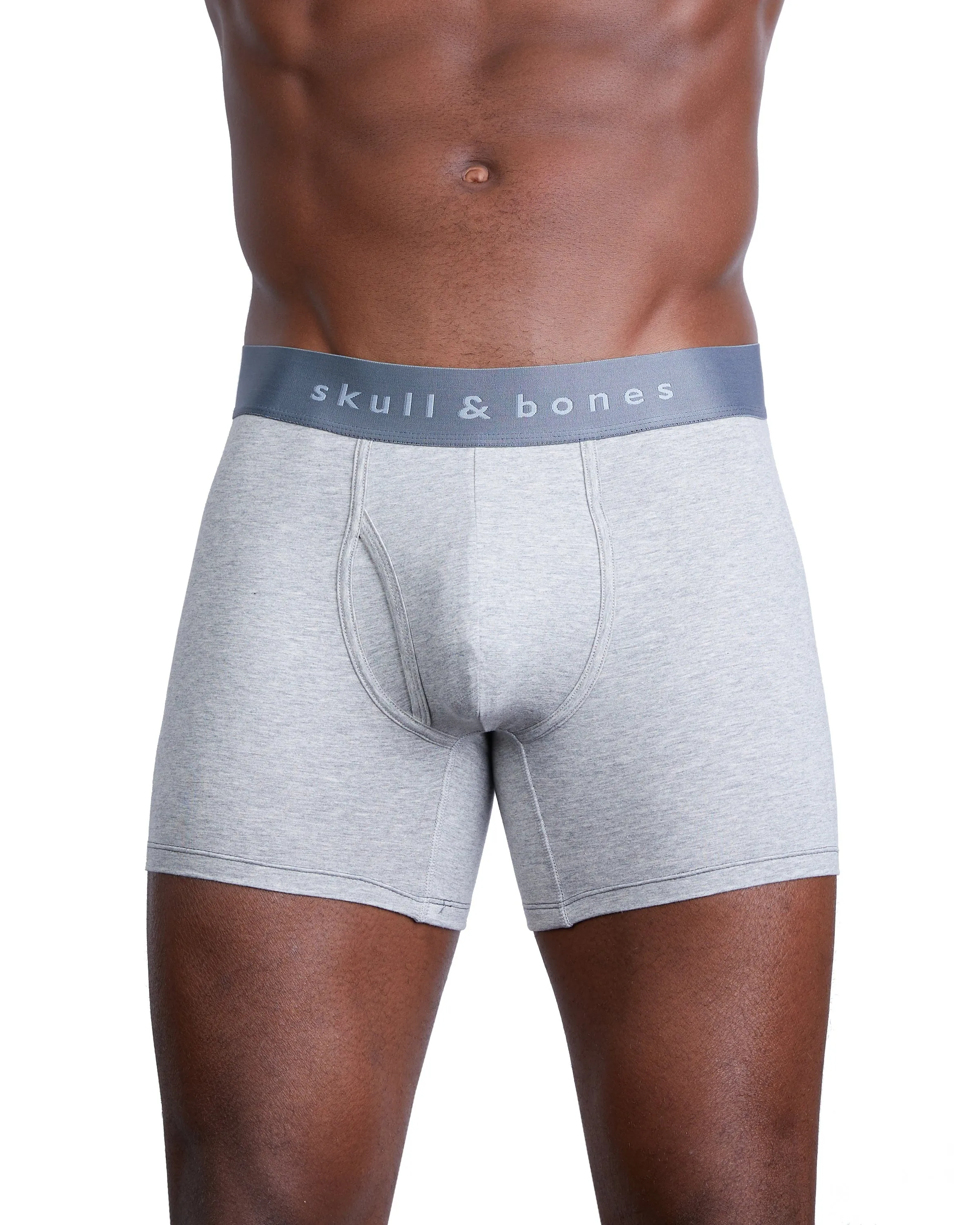 Just the Bones Boxer Brief Grey