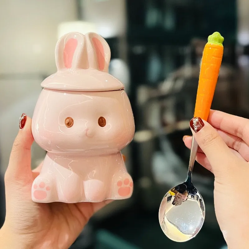 Kawaii Cute Rabbit Ceramic Cup