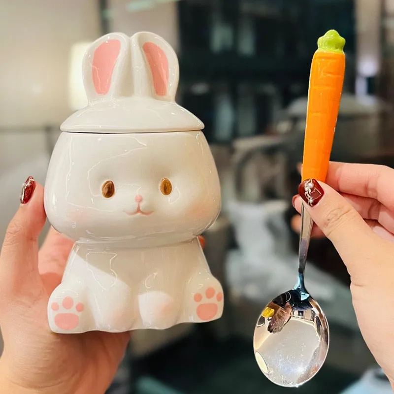 Kawaii Cute Rabbit Ceramic Cup