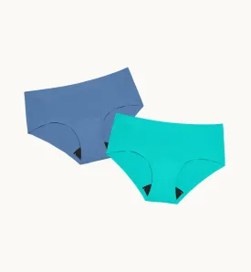 (Kit Item) Back To School Leakproof Underwear Spearmint/Thistle | Boyshort