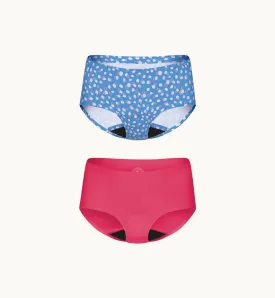 (Kit Item) First Period Kit SLP LTD Color Pink Pop/Whirlpool 2-Pack | Boyshort