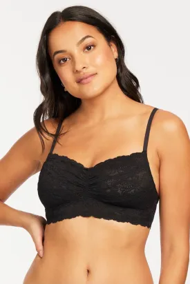 Lace Cup-Size Bralette - Black