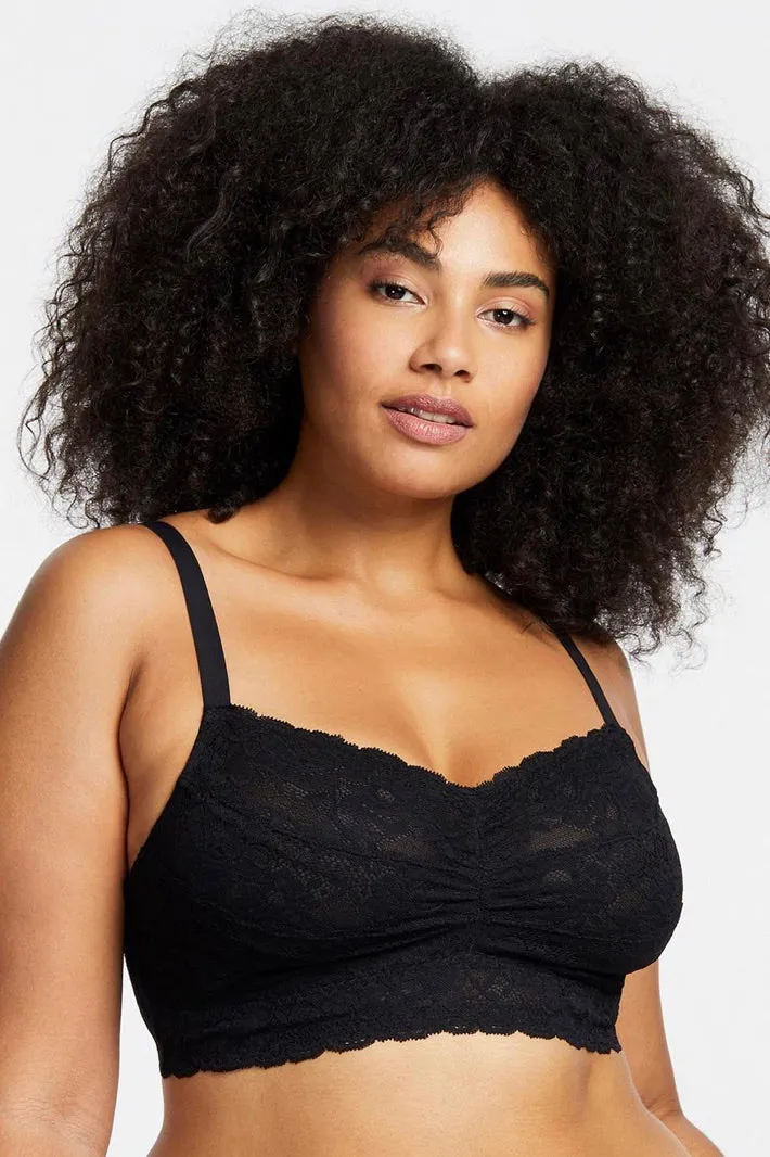 Lace Cup-Size Bralette - Black