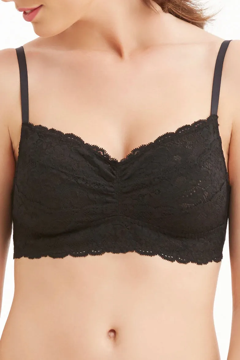 Lace Cup-Size Bralette - Black