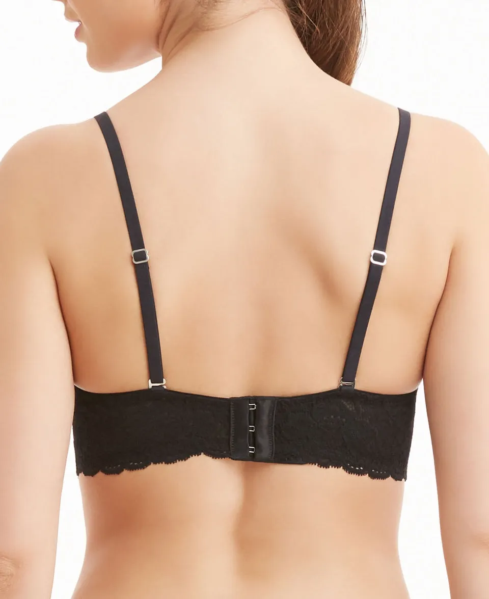 Lace Cup-Size Bralette - Black