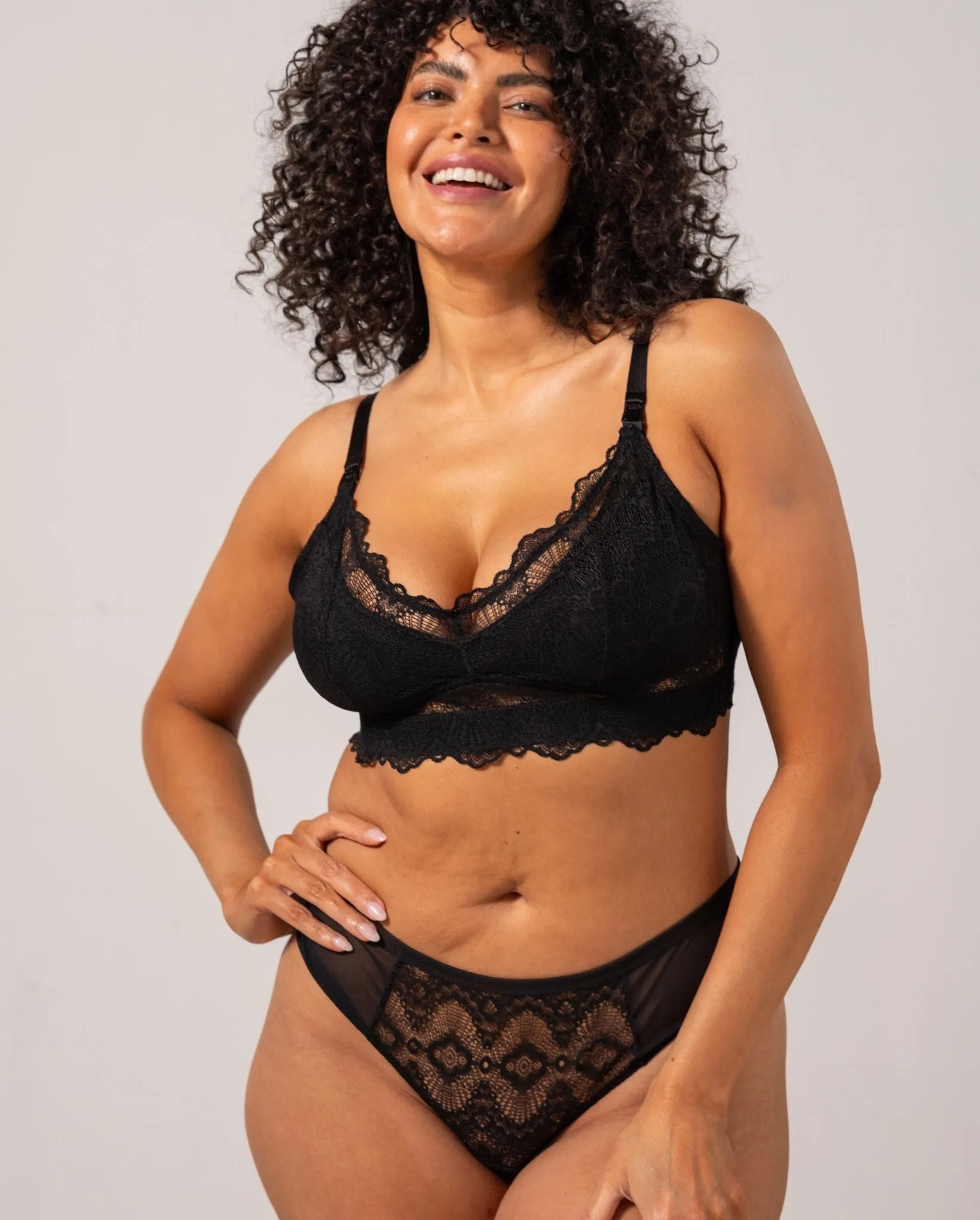 Lace Period Cheeky Black